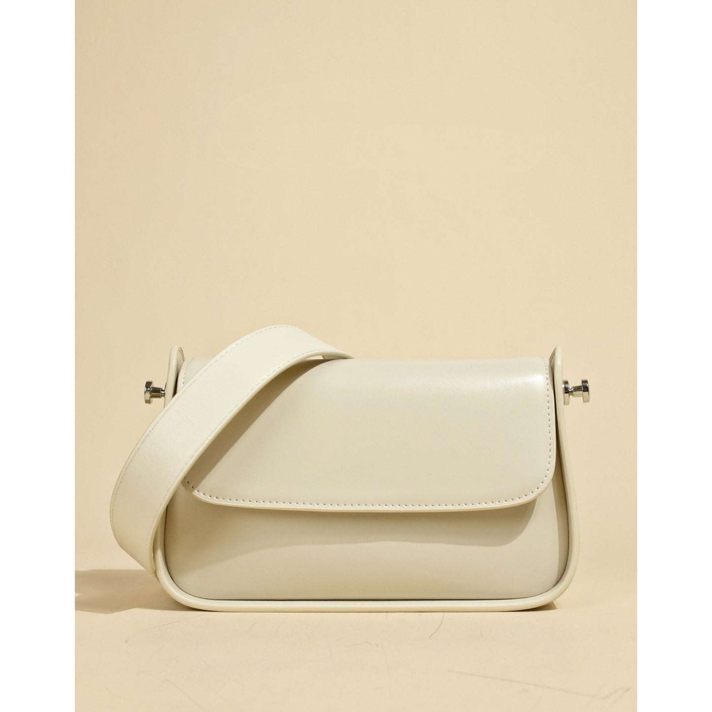 Genuine Leather Cowhide Flap Shoulder Messenger Handbag