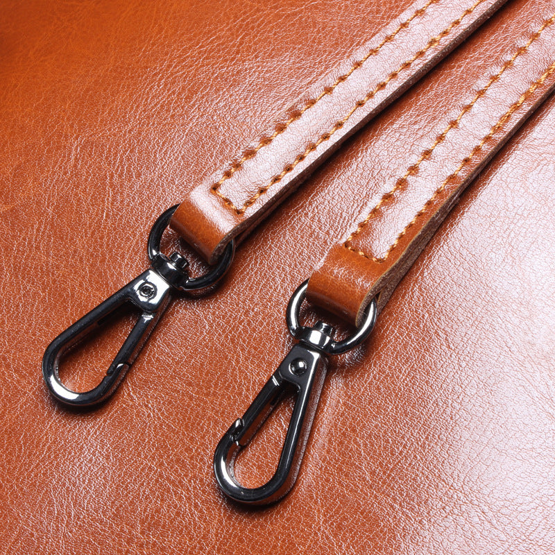 Vintage Style Premium Genuine Leather Tote Bag