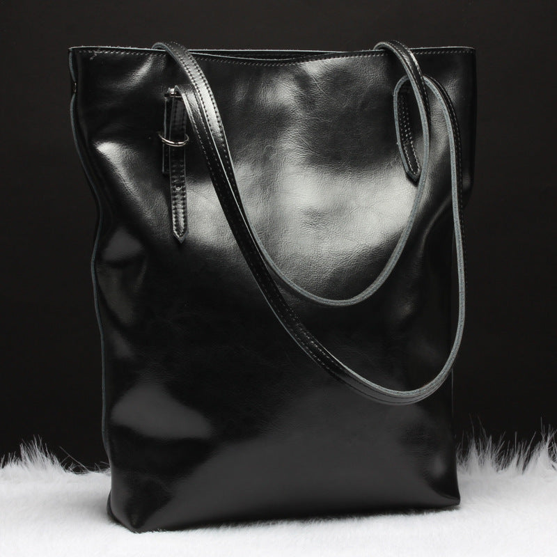 Vintage Style Premium Genuine Leather Tote Bag