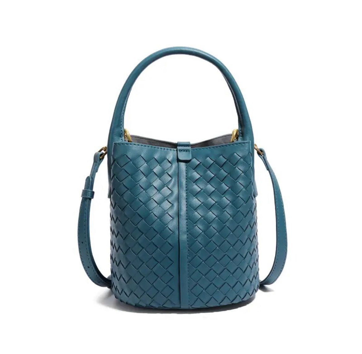 Genuine Leather bag, Hand woven Bag, Vintage Style Leather bag, gift for her, Bucket Bag Women