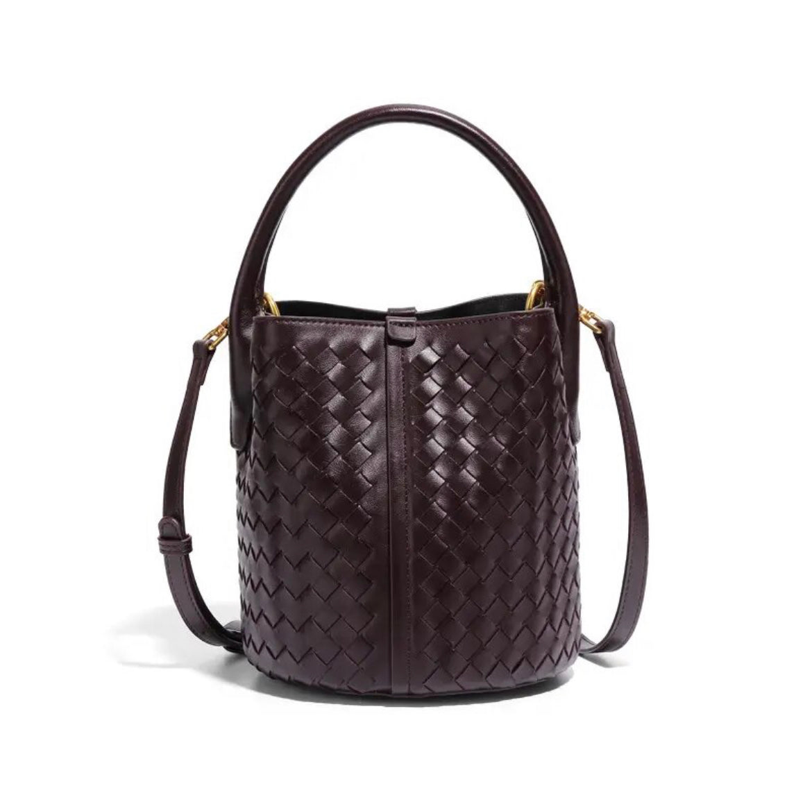 Genuine Leather bag, Hand woven Bag, Vintage Style Leather bag, gift for her, Bucket Bag Women