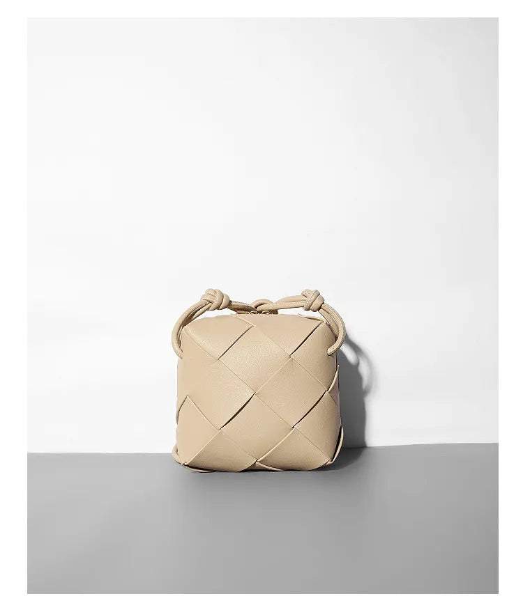 Woven Leather Bag, Small Leather bag for Work, Women Bag, Mini Woven Bag, Genuine Leather Bag, Women Handbag, Braided Bag, Crossbody bag