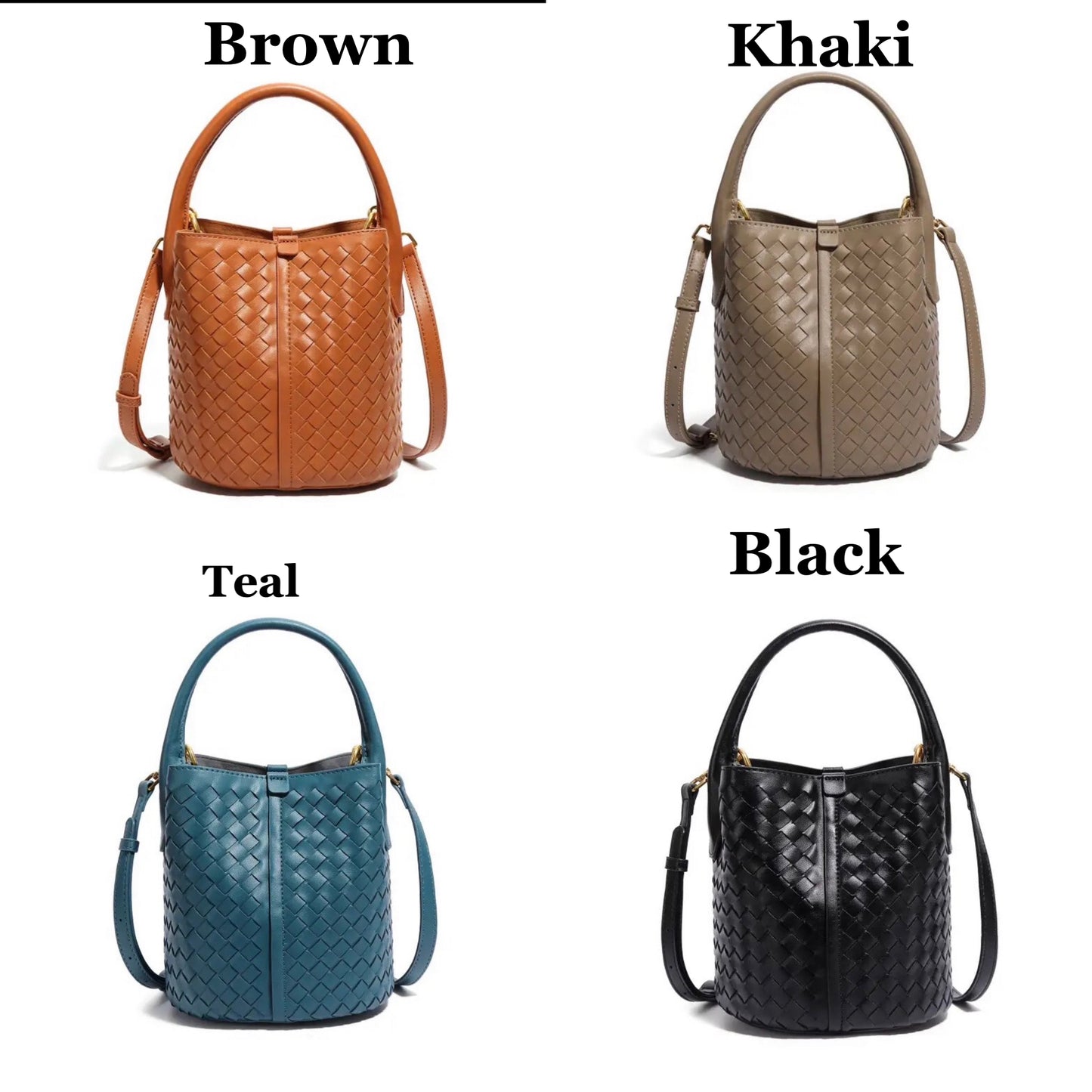 Genuine Leather bag, Hand woven Bag, Vintage Style Leather bag, gift for her, Bucket Bag Women