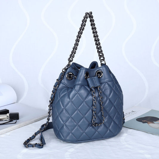 Genuine Leather Crossbody Bag Lambskin