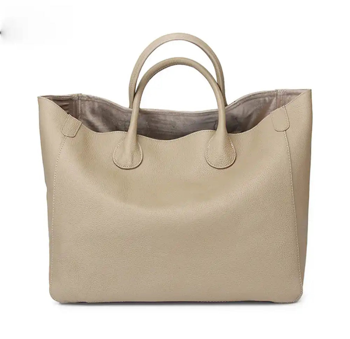 Oversized Tote Bag, Real Leather Bag