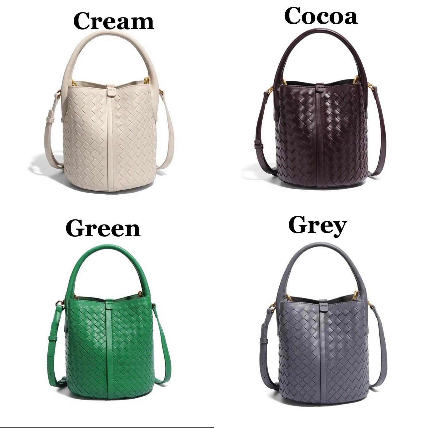 Genuine Leather bag, Hand woven Bag, Vintage Style Leather bag, gift for her, Bucket Bag Women