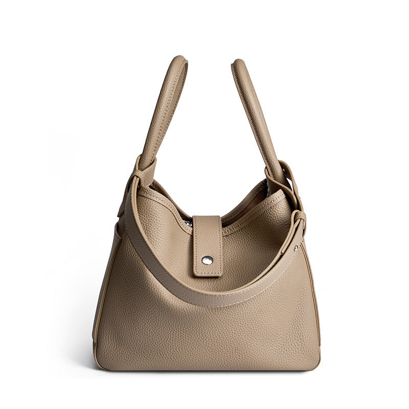 Genuine Leather Shoulder Top Handle Bag