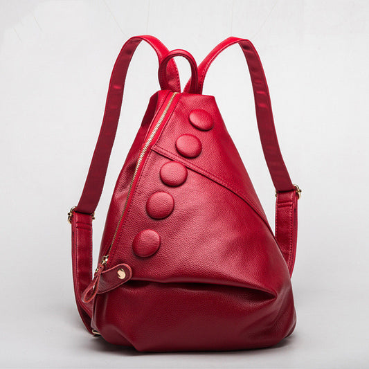 Genuine Leather Backpack Women