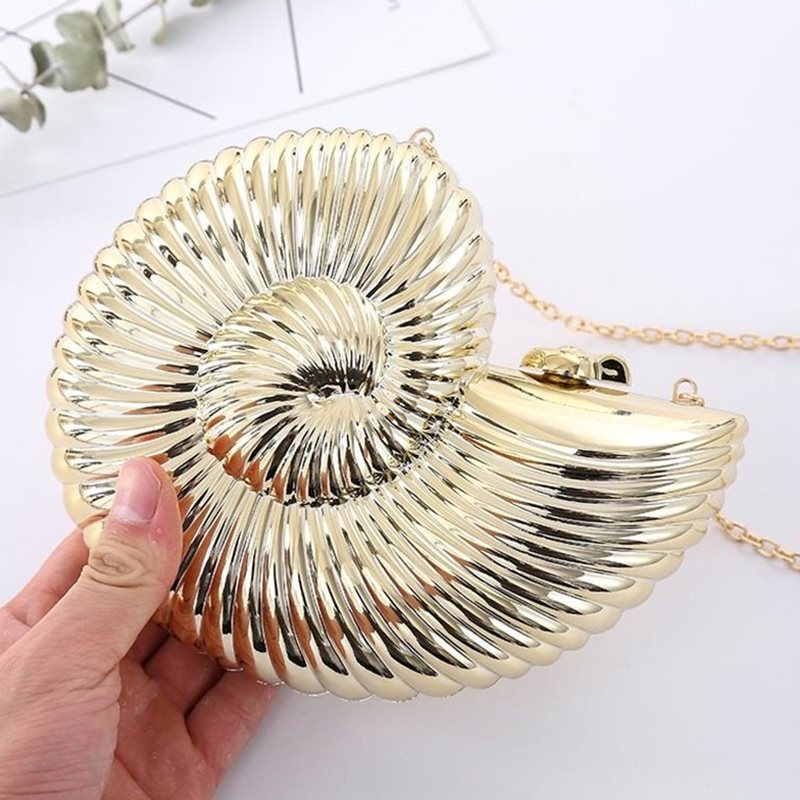 Conch Portable Fashion Versatile Evening Bag Banquet Lady