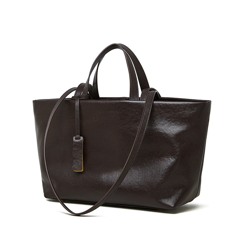 Genuine Leather Women's Bag Underarm One Shoulder Retro