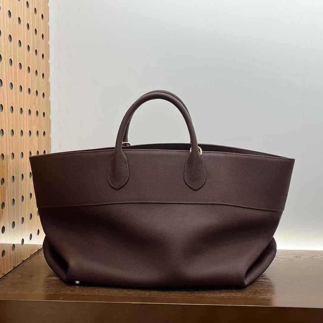 Simple Crossbody First Layer Cowhide Large Capacity Totes