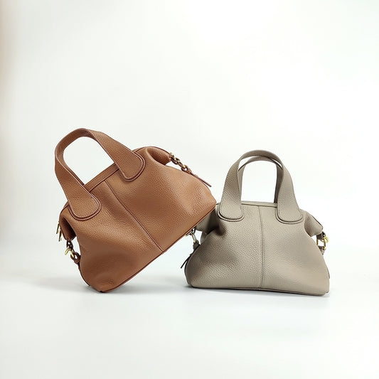 Women's handbag, genuine leather handbag, top layer cowhide crossbody bag, large-capacity single-shoulder bag, high-end Lion Ridge bag