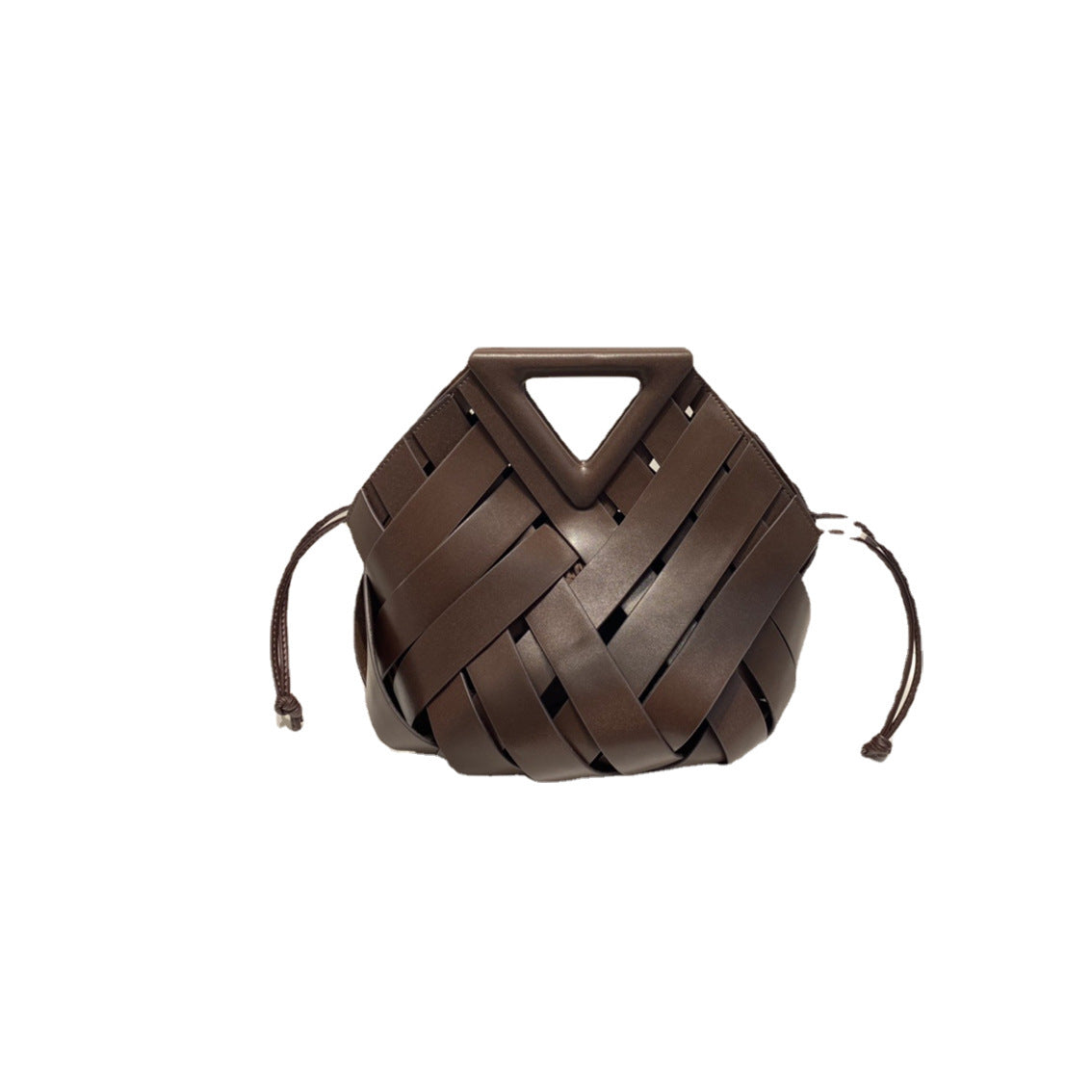 2022 new rhomboid hollow-out woven handbag for women, basket tote, cross-body, one-shoulder handbag for women - HauteMadeStudio