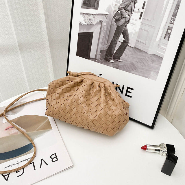 Woven Clutch Bag - HauteMadeStudio